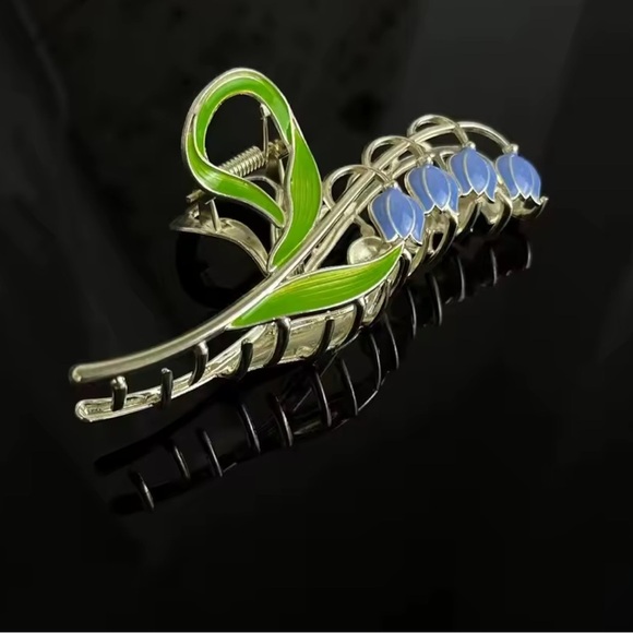 Vintage Garden Blue Lily of the Valley Elegance Hair Clip main image 7